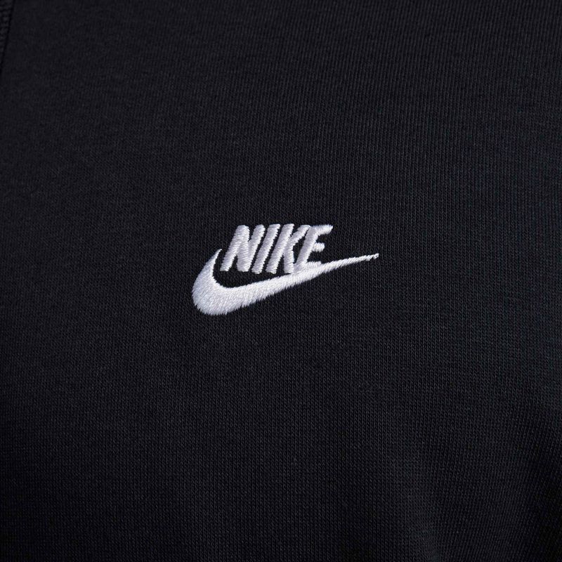 Vyriškas "Nike Club French Terry" megztinis su gobtuvu black/black/white 7