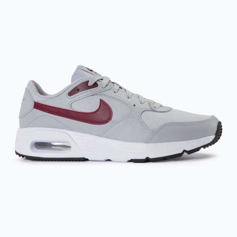 Vyriški batai Nike Air Max Sc wolf grey / burgundy crush / white / dark team red 2