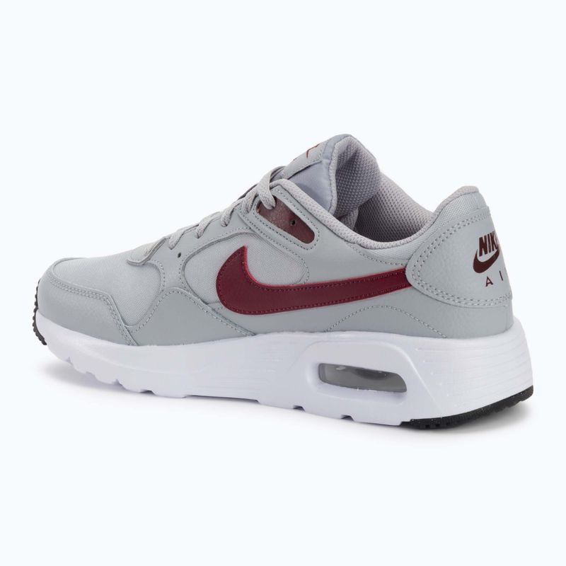 Vyriški batai Nike Air Max Sc wolf grey / burgundy crush / white / dark team red 3