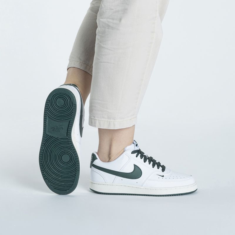 Moteriški batai Nike Court Vision Low Next Nature white / stadium green / sail / vintage green 2