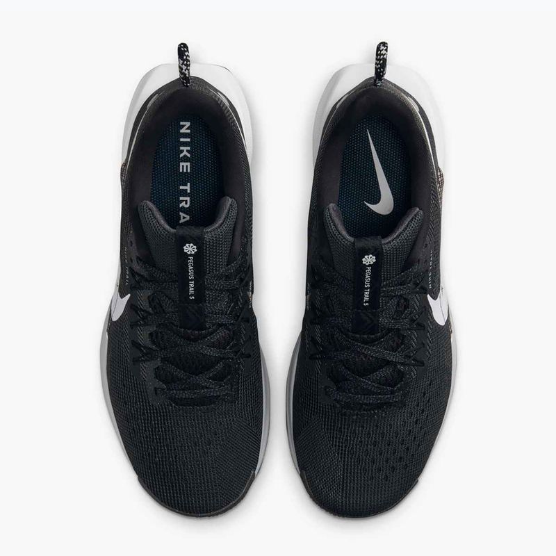 Moteriški bėgimo batai Nike Pegasus Trail 5 black / white / anthracite / wolf grey 7