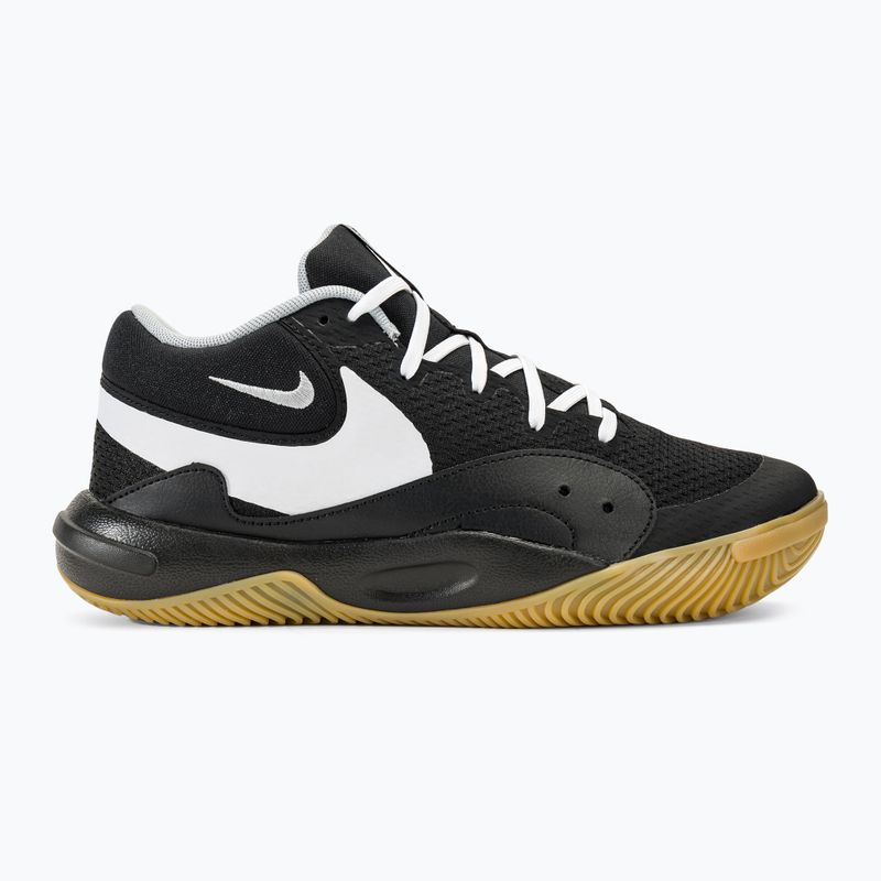 Tinklinio batai Nike Hyperquick Court Flight black/white-flat silver 2