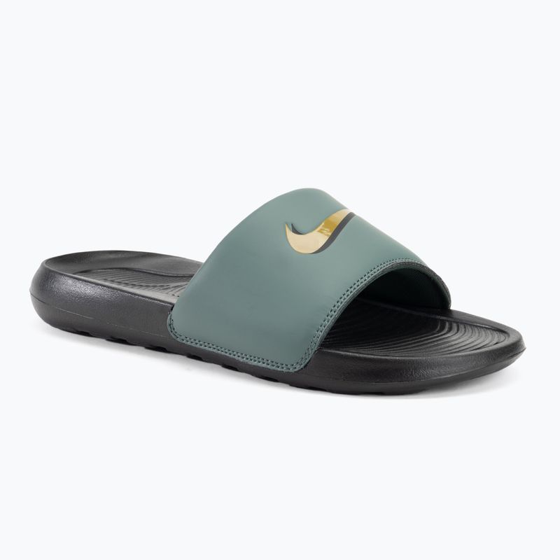 Vyriškos šlepetės Nike Victori One Slide black/vintage green/bronzine