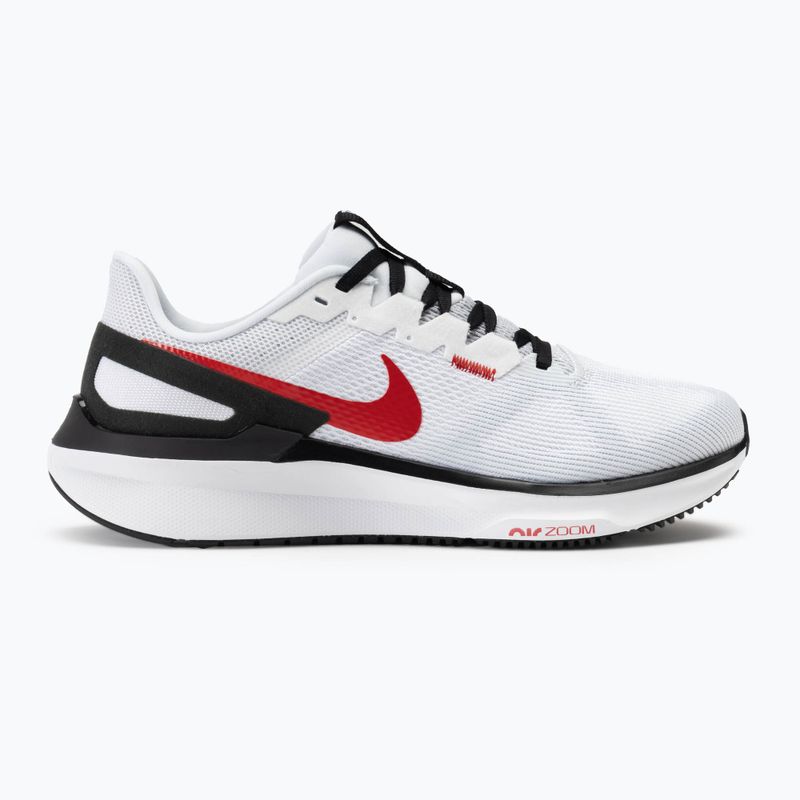 Vyriški bėgimo bateliai Nike Structure 25 white/black/light mmoke grey/fire red 2