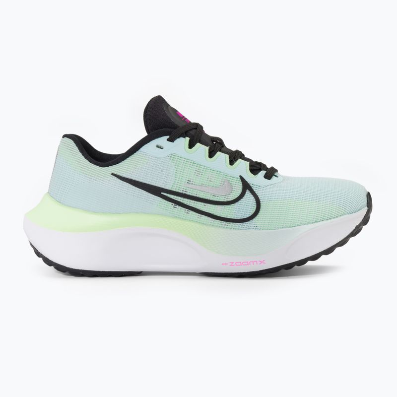 Moteriški bėgimo bateliai Nike Zoom Fly 5 glacier blue/vapor green/black 2