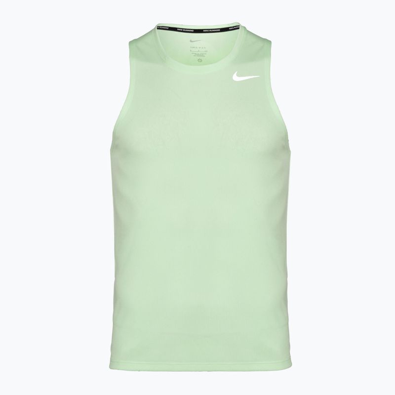 Vyriškas bėgimo tank topas Nike Dri-Fit Miler vapor green