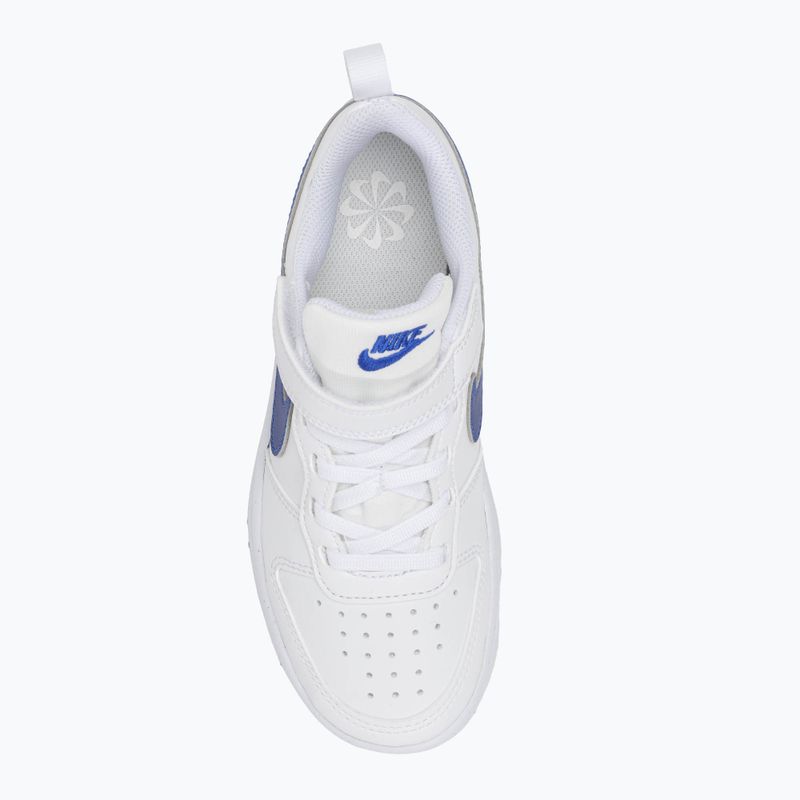 Vaikiški batai Nike Court Borough Low Recraft white/hyper royal 5