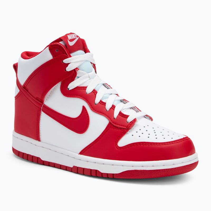 Batai Nike Dunk High white/university red