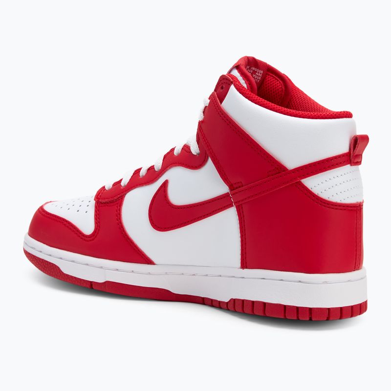 Batai Nike Dunk High white/university red 3