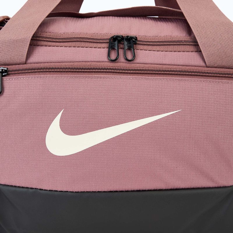 Treniruočių krepšys Nike Brasilia 9.5 Duffle 25 l smokey mauve/black/light orewood brown 4