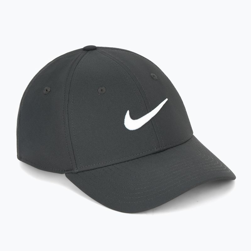 Kepurė su snapeliu Nike Dri-FIT Club dark smoke grey/white