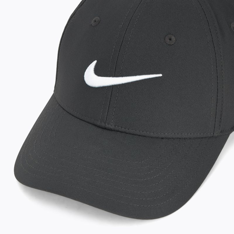 Kepurė su snapeliu Nike Dri-FIT Club dark smoke grey/white 3