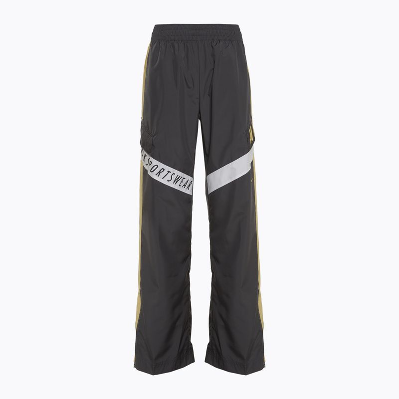 Moteriškos kelnės Nike Sportswear Woven High-Waisted dark smoke grey/saturn gold/white