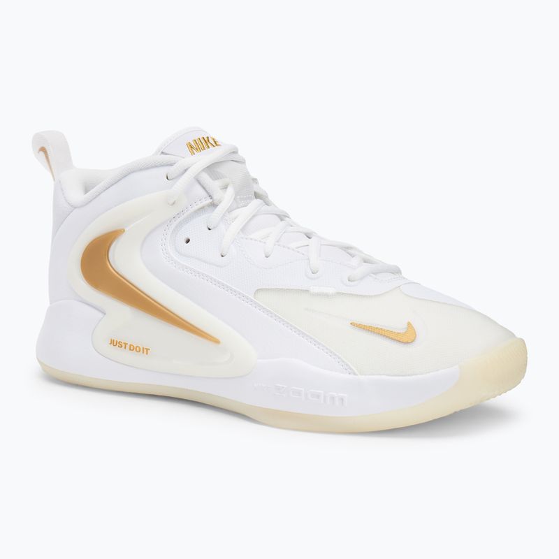Nike React Hyperset 2 batai balti/balti/metalizuoto aukso spalvos
