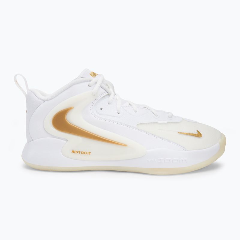 Nike React Hyperset 2 batai balti/balti/metalizuoto aukso spalvos 2