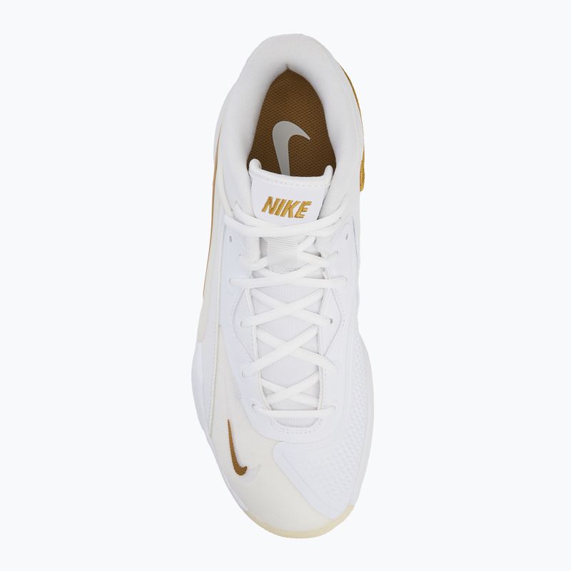 Nike React Hyperset 2 batai balti/balti/metalizuoto aukso spalvos 5