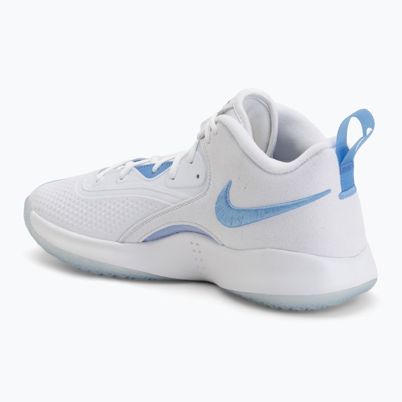 Krepšinio bateliai Nike React Hyperset 2 balti/balti/valor mėlyni 3