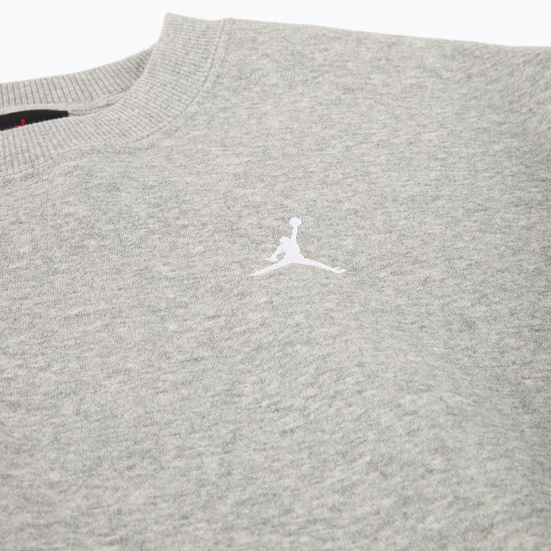 Moteriški Nike Jordan Brooklyn Fleece tamsiai pilki heather/balti džemperiai 9