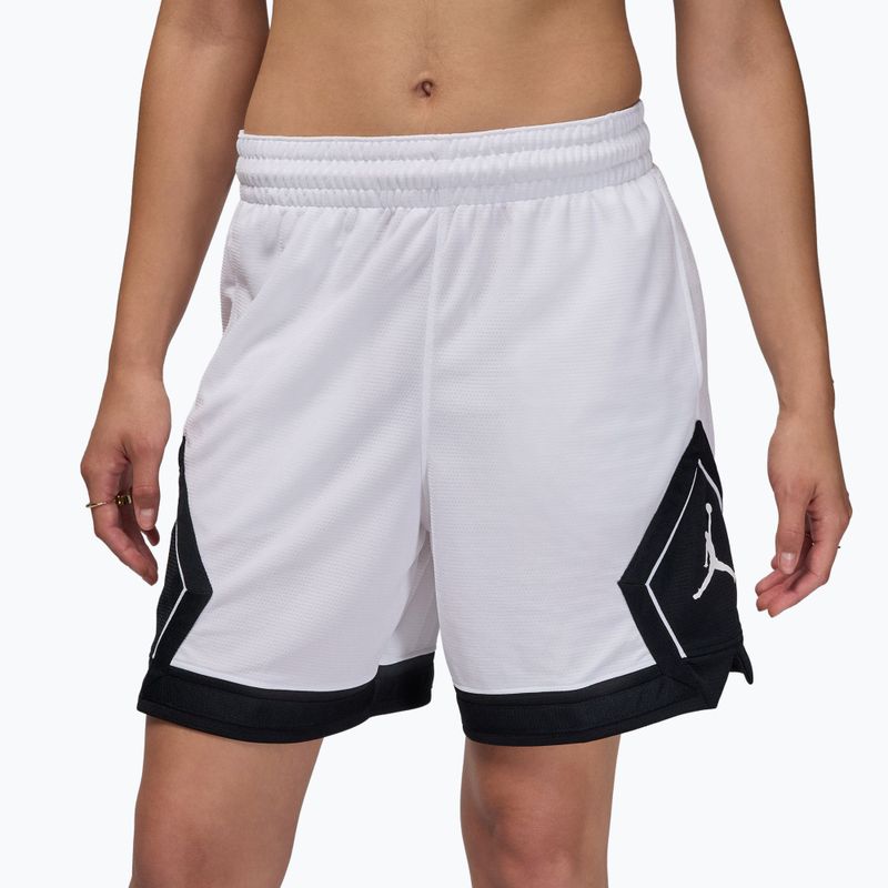 Moteriški krepšinio šortai Jordan Sport Diamond 4" white/black/black/white 3