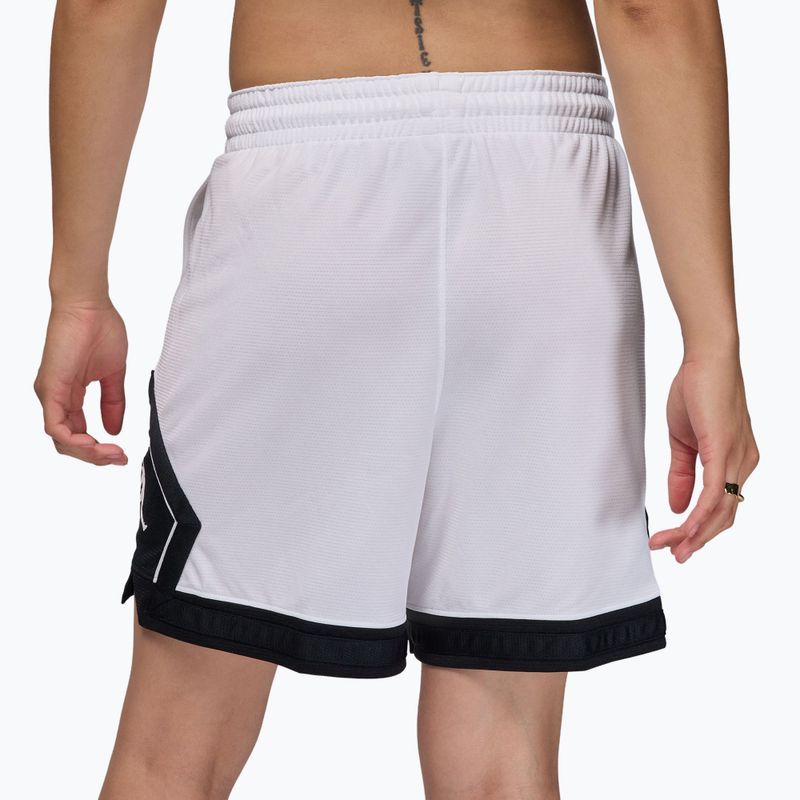 Moteriški krepšinio šortai Jordan Sport Diamond 4" white/black/black/white 4