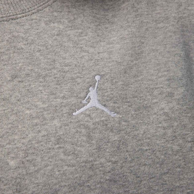 Moteriški Nike Jordan Brooklyn Fleece tamsiai pilki heather/balti džemperiai 5