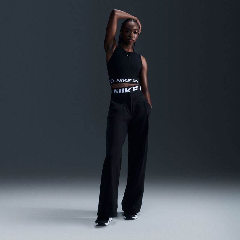 Moteriškas treniruočių tank topas Nike Pro Dri-Fit black/white 6