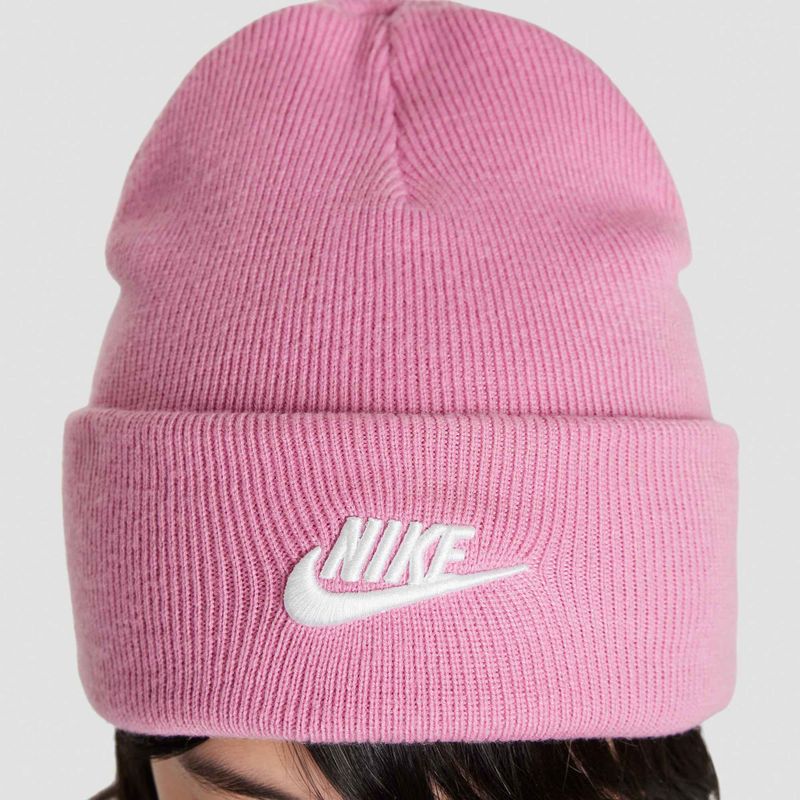 Nike Peak Magic flamingo/balta vaikiška žieminė kepurė 4