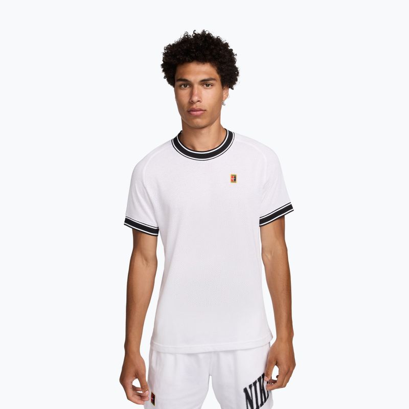 Vyriški teniso marškinėliai Nike Court Heritage white/black