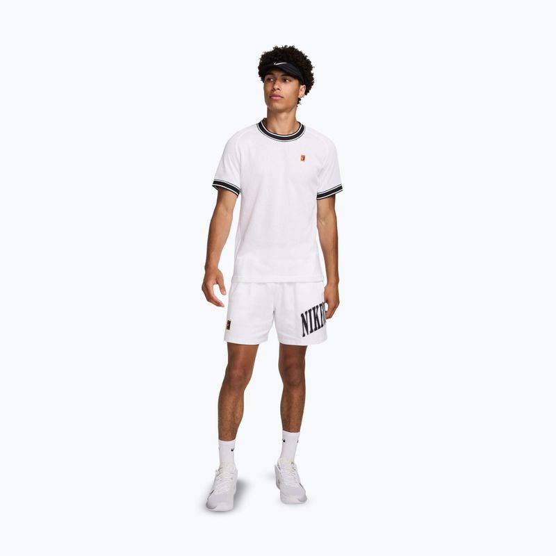 Vyriški teniso marškinėliai Nike Court Heritage white/black 2