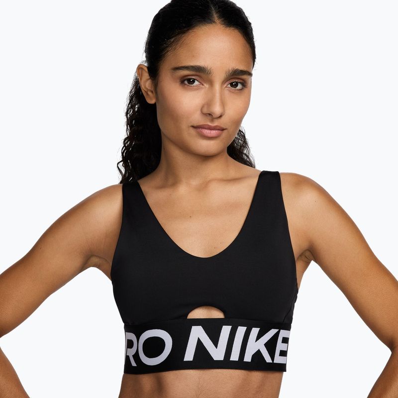 Treniruočių liemenėlė Nike Pro Indy Plunge black/white/white 4