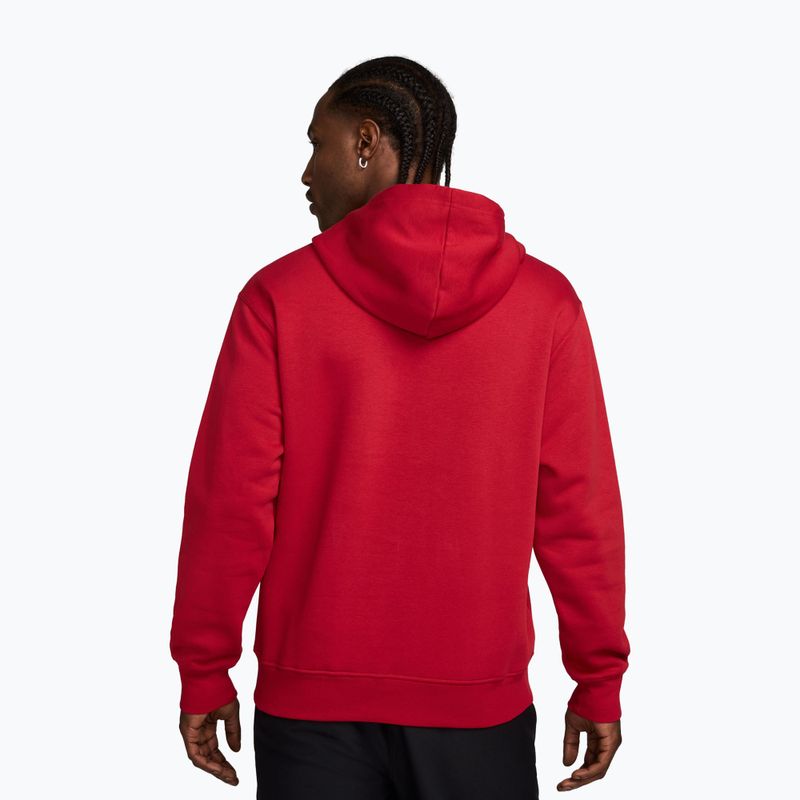 Vyriškas džemperis Jordan Brooklyn Fleece gym red/white 2