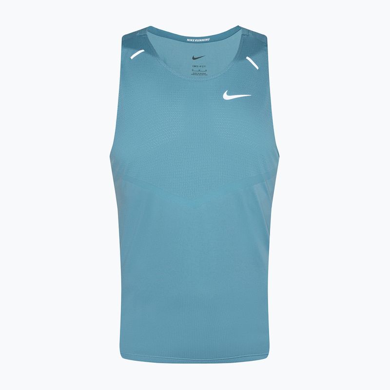 Vyriškas bėgimo tank topas Nike Dri-Fit Rise 365denim turquise / reflective silver