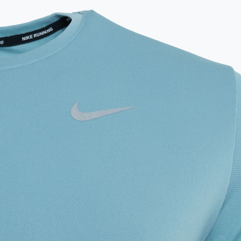 Vyriški bėgimo marškinėliai Nike Miler Dri-Fit UV denim turquoise 3