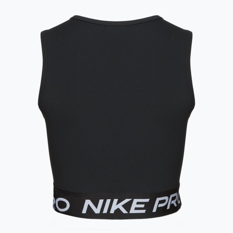 Moteriškas treniruočių tank topas Nike Pro Dri-Fit black/white 2