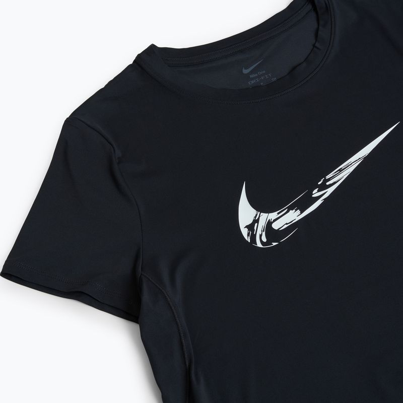 Moteriški bėgimo marškinėliai Nike One Dri-Fit black/white 3