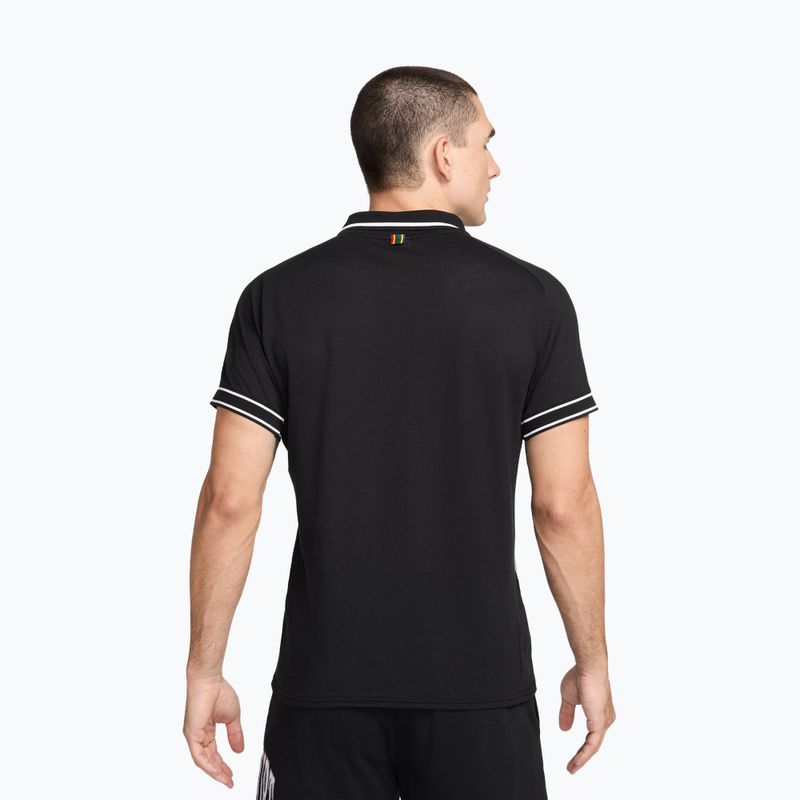 Vyriški teniso marškinėliai Nike Court Heritage Polo juoda/balta 3