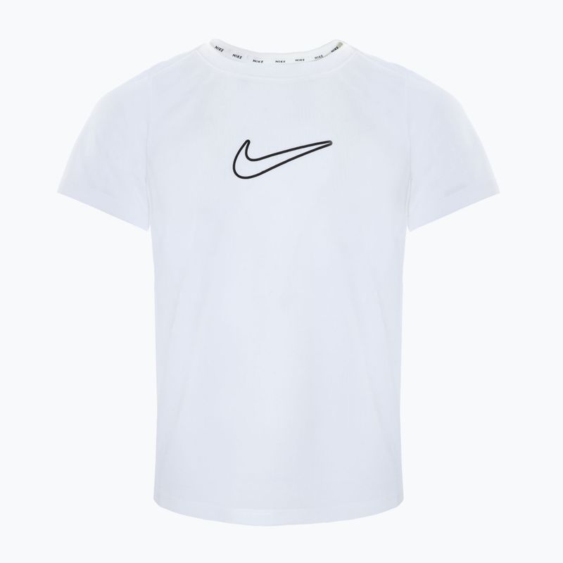 Vaikiški marškinėliai Nike One Dri-Fit white/black