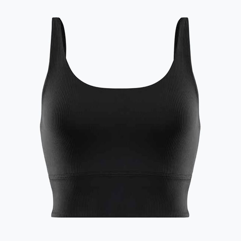 "Nike Zenvy Rib Light Support Longline" treniruočių liemenėlė juoda/juoda 10