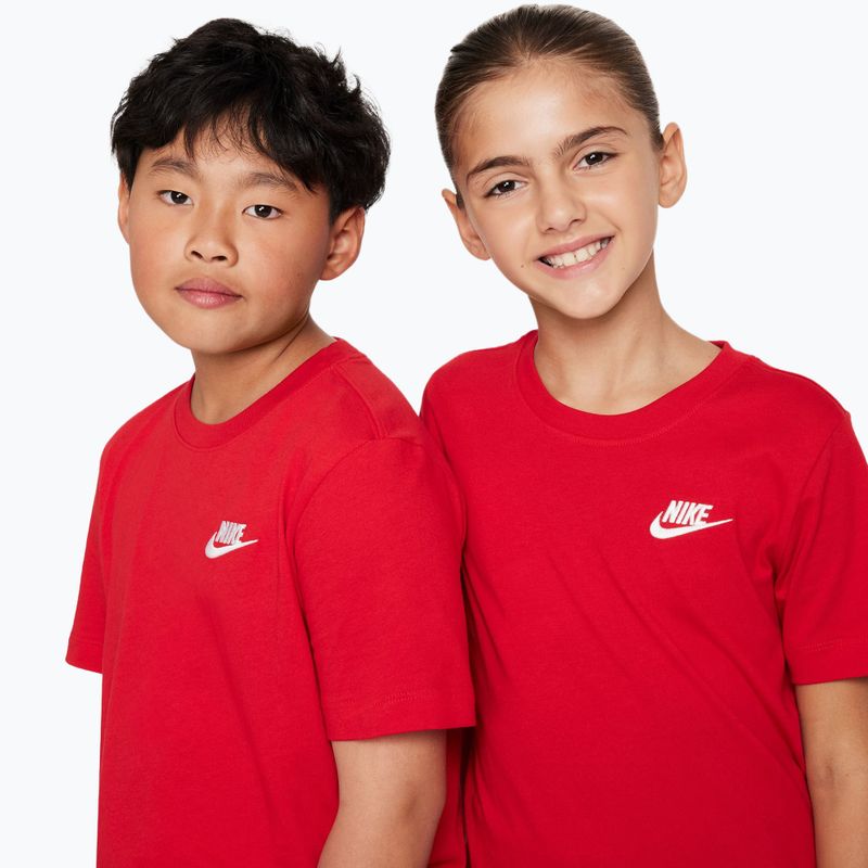 Vaikiški marškinėliai Nike Sportswear university red 4