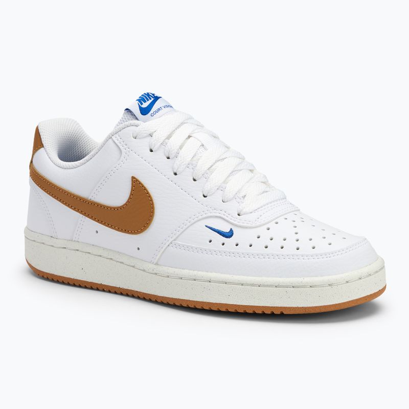 Moteriški batai Nike Court Vision Low Next Nature white/game royal/sail/flax