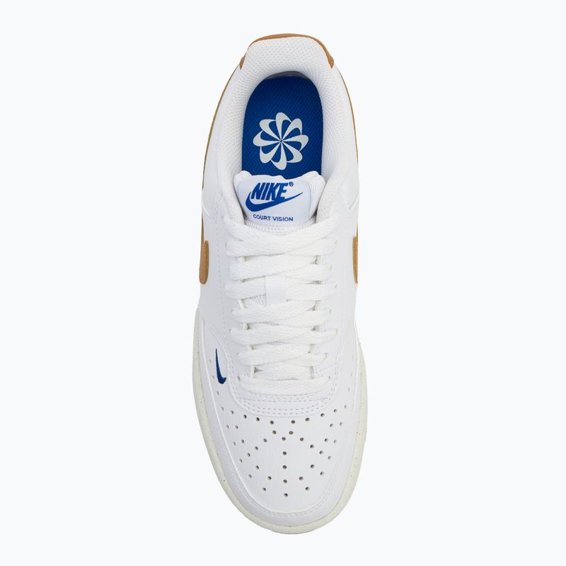 Moteriški batai Nike Court Vision Low Next Nature white/game royal/sail/flax 5