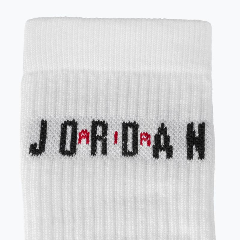Kojinės Nike Jordan Everyday Crew 6 poros white/gym red/black 3