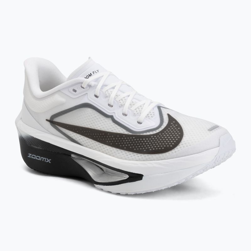 Vyriški bėgimo batai Nike Zoom Fly 6 white/smoke grey/metallic silver/black