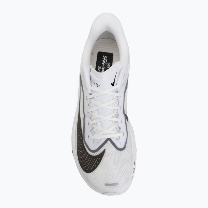 Vyriški bėgimo batai Nike Zoom Fly 6 white/smoke grey/metallic silver/black 5