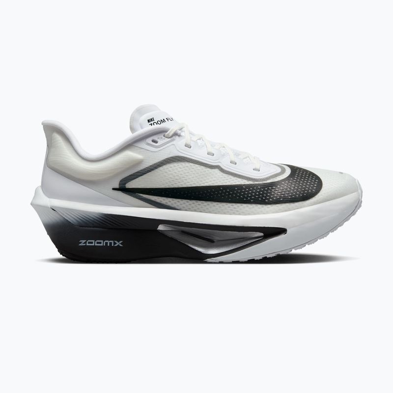 Vyriški bėgimo batai Nike Zoom Fly 6 white/smoke grey/metallic silver/black 8