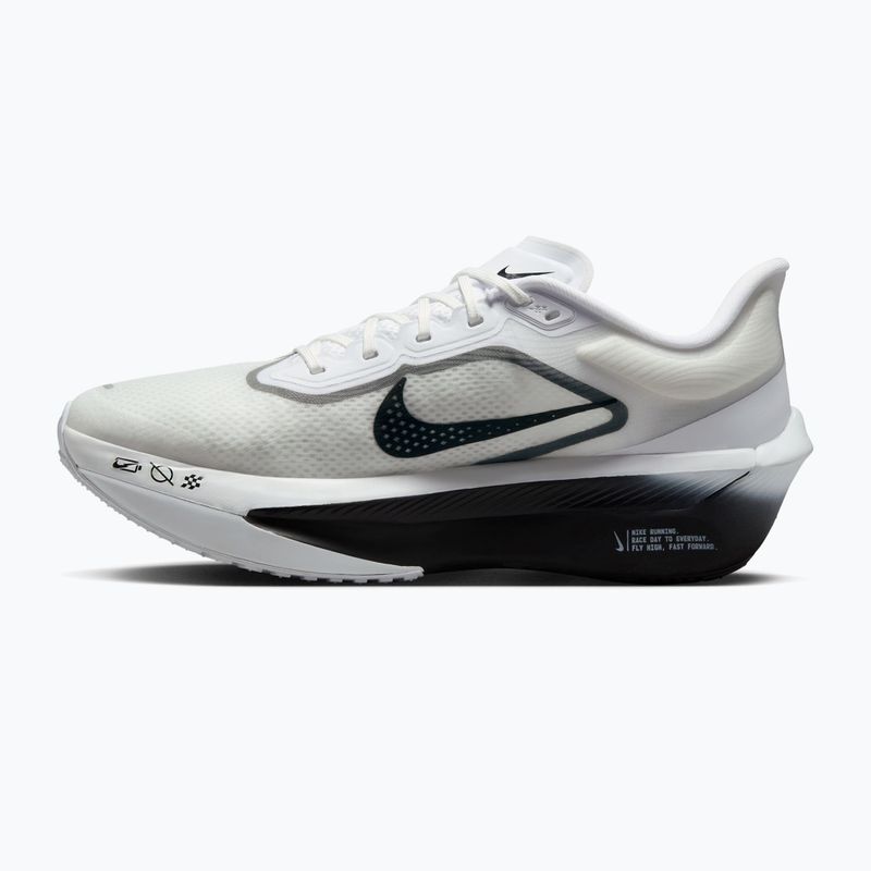 Vyriški bėgimo batai Nike Zoom Fly 6 white/smoke grey/metallic silver/black 9