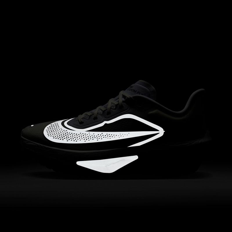Moteriški bėgimo batai Nike Zoom Fly 6 white/smoke grey/metallic silver/black 5