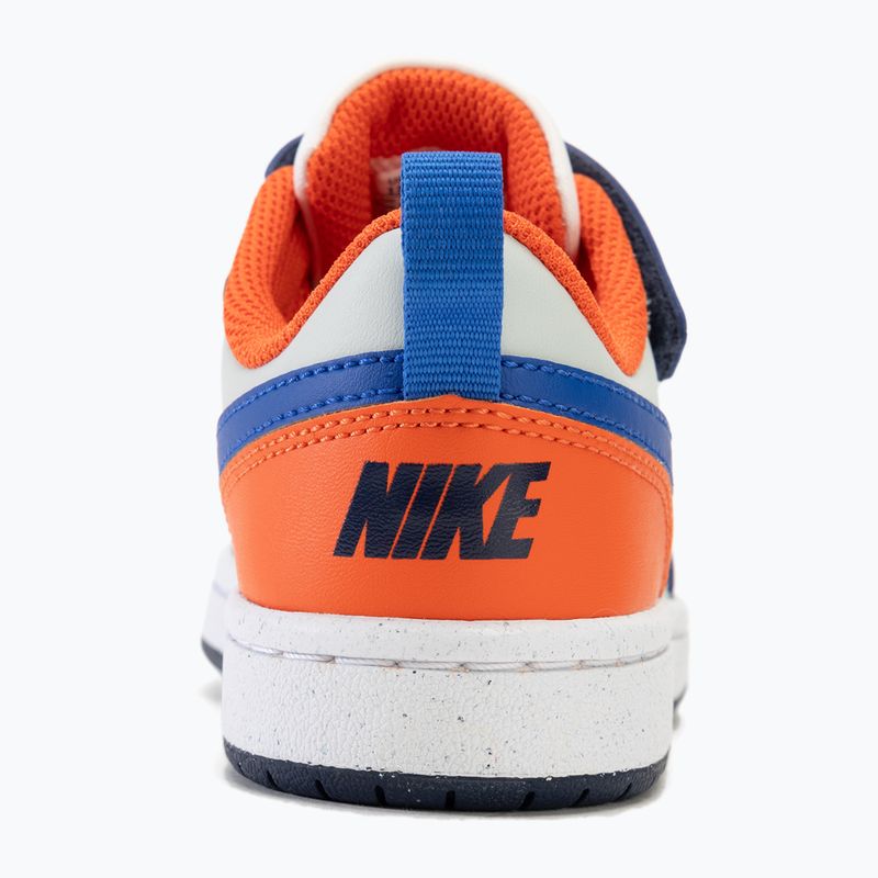 Vaikiški batai Nike Court Borough Low Recraft white/navy/orange 6