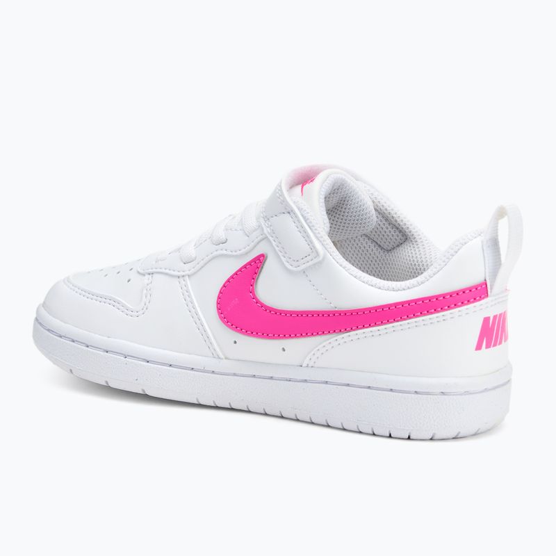 Vaikiški batai Nike Court Borough Low Recraft white/laser fuchsia 3