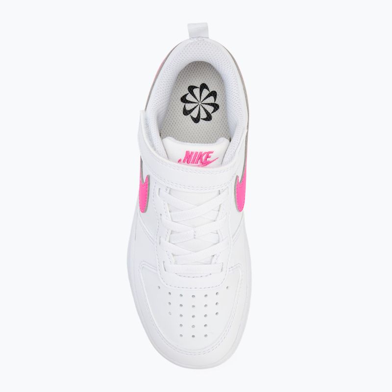 Vaikiški batai Nike Court Borough Low Recraft white/laser fuchsia 5